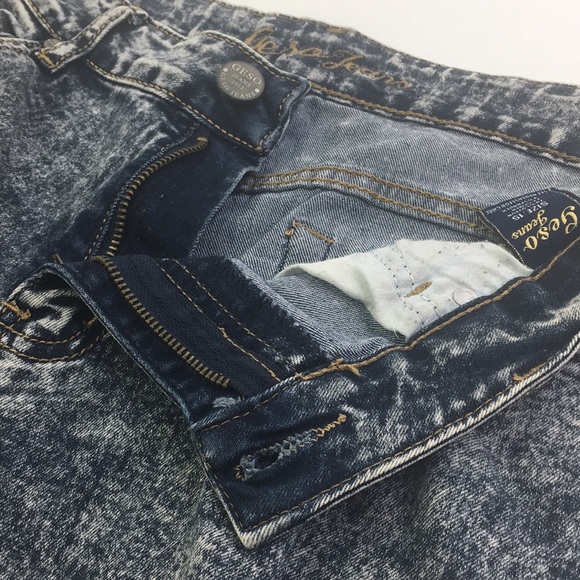 Geso Blue Jeans Size 15 Acid Washed Stretchy *B1 - Picture 2 of 9